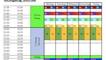 Permalink zu:Essenszeiten in Mensa und Schulküche